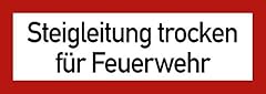 Schild steigleitung trocken gebraucht kaufen  Wird an jeden Ort in Deutschland