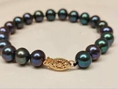 Bracelet perles noires d'occasion  Livré partout en France