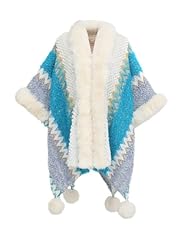 Miaikvs poncho rayures d'occasion  Livré partout en France