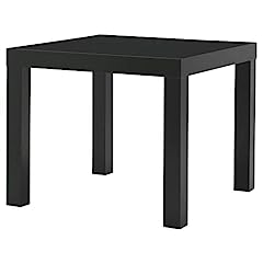 IKEA Mesa auxiliar Lack, 55 x 55 cm, color negro, usado segunda mano  Se entrega en toda España 
