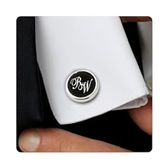 Engraved initial cufflinks for sale  Delivered anywhere in USA 