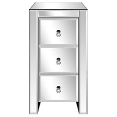 Mirrored nightstand drawer for sale  Delivered anywhere in USA 