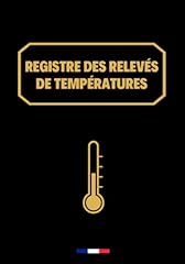 Registre relevés température d'occasion  Livré partout en Belgiqu