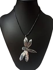 Libellula. collana alluminio. usato  Spedito ovunque in Italia 