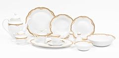 White gold dinnerware for sale  Delivered anywhere in USA 