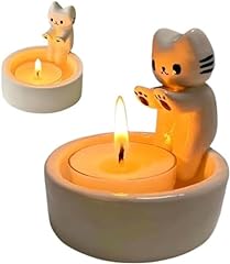 Cat candle holder for sale  Delivered anywhere in USA 