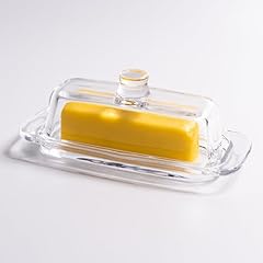 Clear glass butter for sale  Delivered anywhere in USA 