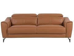 Sofa ledersofa goldbraun gebraucht kaufen  Wird an jeden Ort in Deutschland