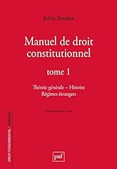Manuel droit constitutionnel. d'occasion  Livré partout en France