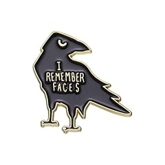 Crow enamel pin for sale  Delivered anywhere in UK