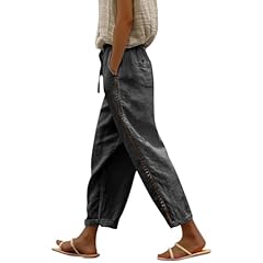 Wide leg linen for sale  Delivered anywhere in UK