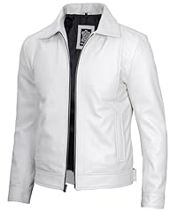 Fjackets white leather for sale  Delivered anywhere in USA 