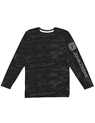 John Deere Black Camo Long Sleeve T-Shirt Graphic Tee for sale  Delivered anywhere in Canada