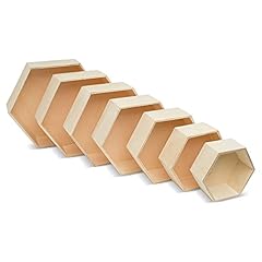 Wooden hexagon floating for sale  Delivered anywhere in USA 