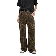 Tan leopard jeans for sale  Delivered anywhere in UK