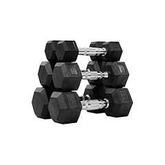 Hex dumbbells rubber for sale  Delivered anywhere in USA 