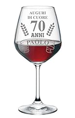 Calice vino personalizzato usato  Spedito ovunque in Italia 