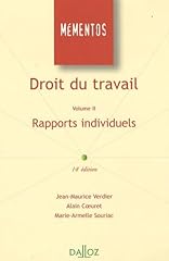 Droit travail volume d'occasion  Livré partout en France