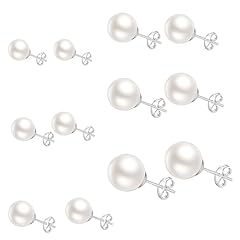 Pair pearl earrings for sale  Delivered anywhere in UK