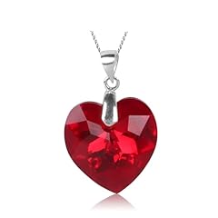 Crystal heart necklace for sale  Delivered anywhere in UK