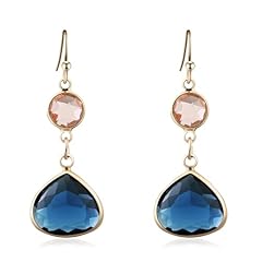 Sapphire earrings blue for sale  Delivered anywhere in UK
