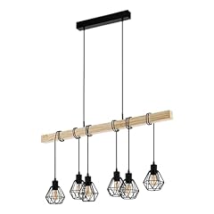 lustre bois 5 branches d'occasion  Livré partout en France