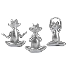 Silver frog figurines for sale  Delivered anywhere in USA 