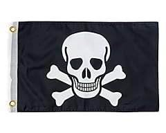 Skull flag 12x18 for sale  Delivered anywhere in USA 