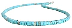 Natural turquoise heishi for sale  Delivered anywhere in USA 
