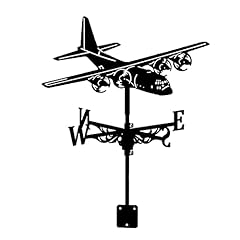 Goldonion Weathervane Stainless Steel Wind Vane Decorative Antique Style Wind Direction Indicator Garden Airplane Weather Vane Measuring Tools C, used for sale  Delivered anywhere in Canada