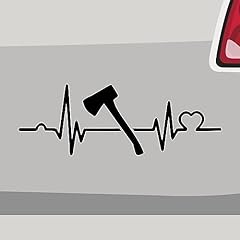 Heartbeat axe sticker for sale  Delivered anywhere in UK