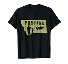 Montana Fly Fishing vintage State Map Trout Salmon for sale  Delivered anywhere in USA 
