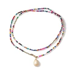 Kbrpey collana perline usato  Spedito ovunque in Italia 