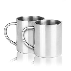Stainless steel mugs for sale  Delivered anywhere in UK