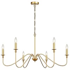 Finexpect gold chandelier for sale  Delivered anywhere in USA 