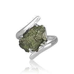 Moldavite rough ring for sale  Delivered anywhere in USA 
