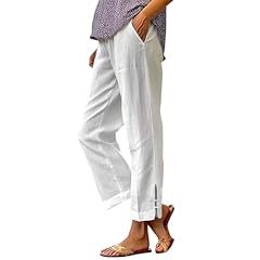 Pantaloni lino donna usato  Spedito ovunque in Italia 