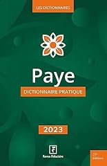 Paye dictionnaire pratique d'occasion  Livré partout en France