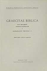 Graecitas biblica novi usato  Spedito ovunque in Italia 