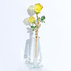 Crystal yellow rose for sale  Delivered anywhere in UK