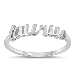 Sterling silver taurus for sale  Delivered anywhere in USA 