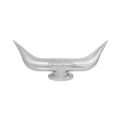GG Grand General 48181 Chrome Bull Horn Hood Ornament for sale  Delivered anywhere in USA 