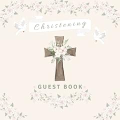 Christening guest book for sale  Delivered anywhere in UK
