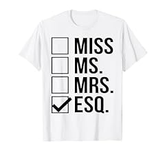 Miss mrs esq for sale  Delivered anywhere in USA 