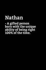 Nathan definition notebook for sale  Delivered anywhere in UK
