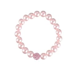 Pink glass pearls for sale  Delivered anywhere in UK