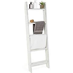 MyGift Vintage White Wood Decorative Ladder Shelf, for sale  Delivered anywhere in USA 