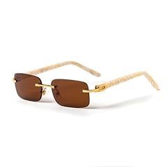 Rimless mocha brown for sale  Delivered anywhere in USA 