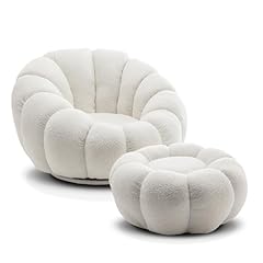 Puff white boucle for sale  Delivered anywhere in UK