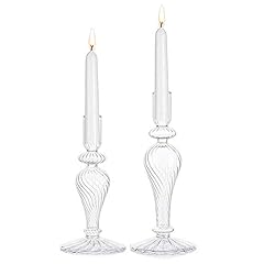 Glasseam glass candlestick for sale  Delivered anywhere in Ireland